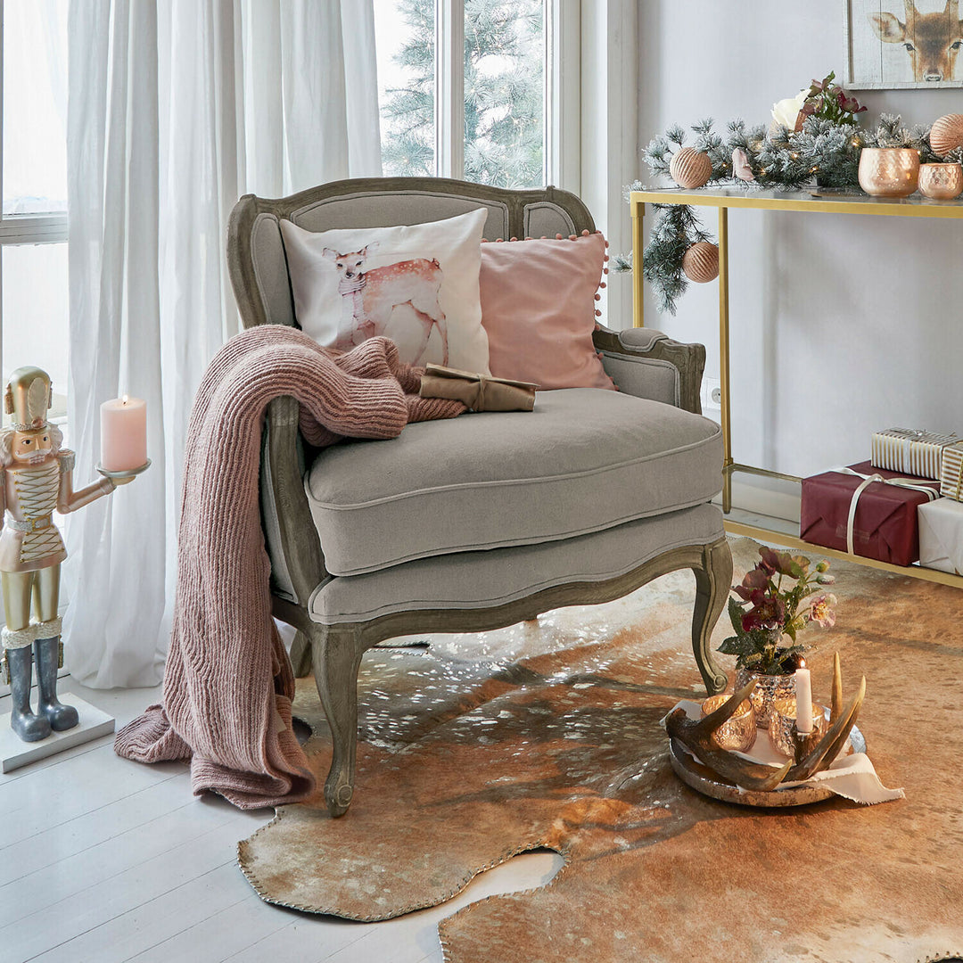 Fauteuil LOBERON Kingswinford gris en bois — photo produit