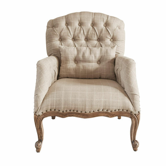 Fauteuil LOBERON Leonardsown beige marron — photo produit