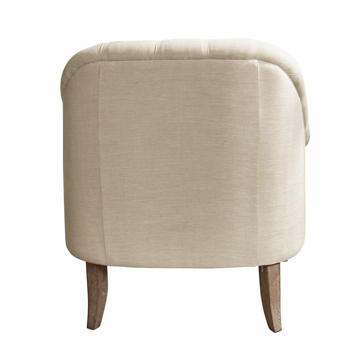 Fauteuil LOBERON Shambrook Chesterfield en tissu beige lin — photo produit