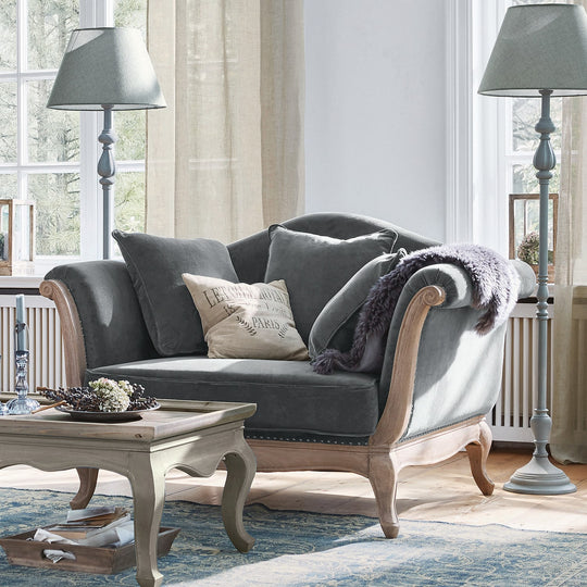 Fauteuil LOBERON Sumerset format XXL en tissu gris anthracite — photo produit