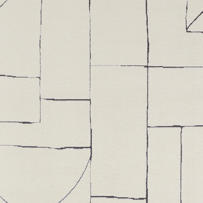 Tapis Scandinave Moderne Ivoire/Gris Bari