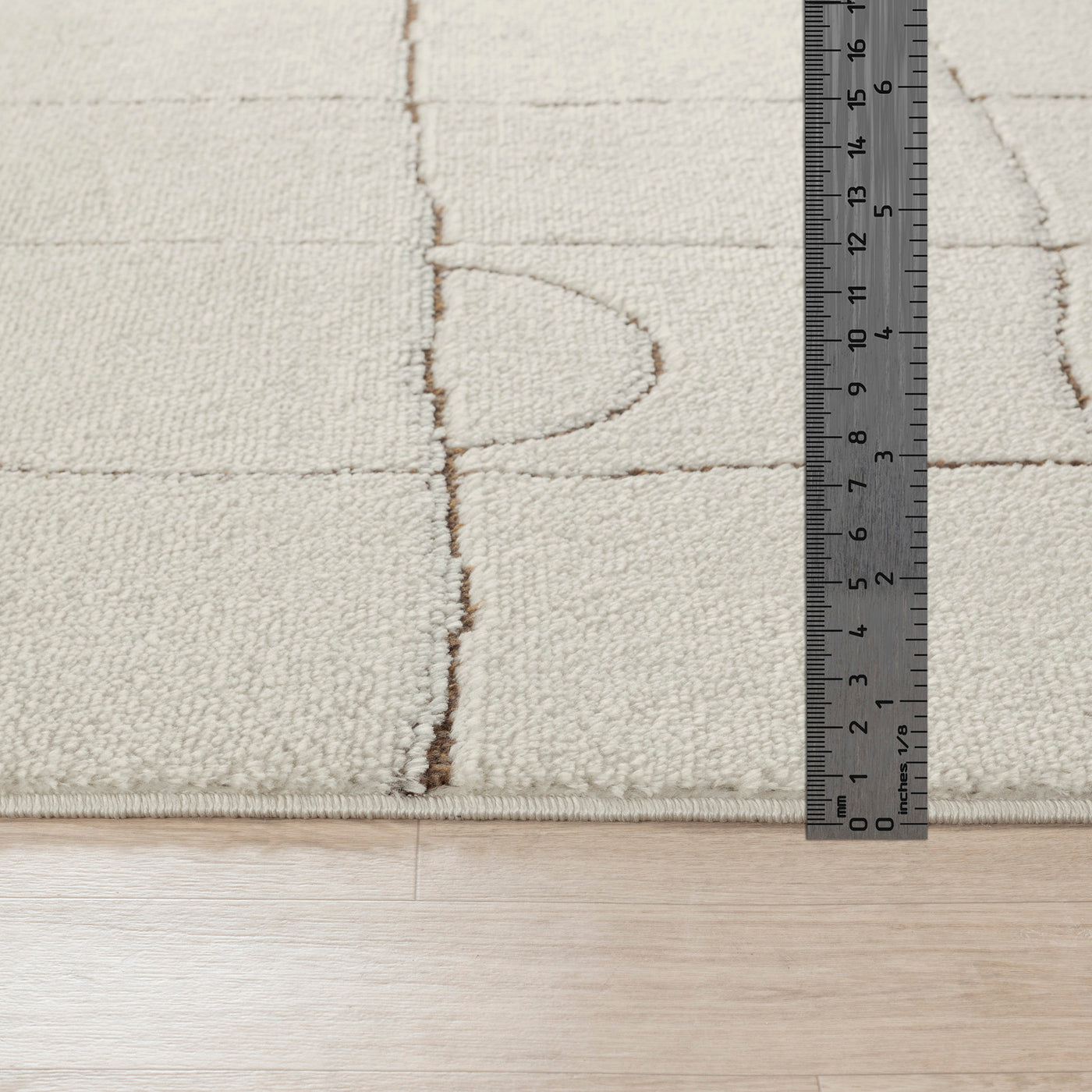 Tapis Scandinave Moderne Ivoire/Terracotta Inchon