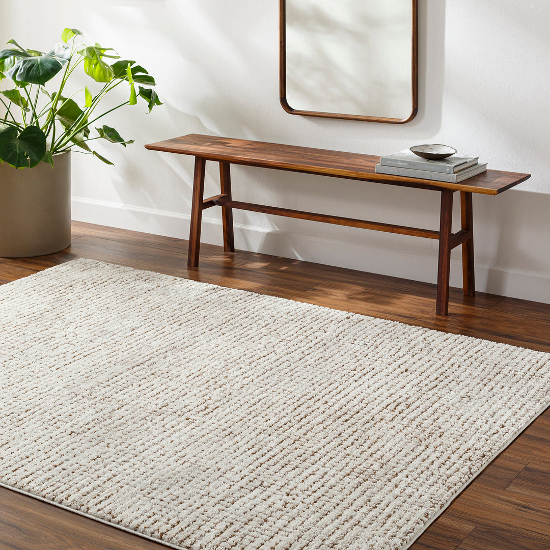 Tapis Scandinave Moderne Ivoire/Terracotta Cagliari