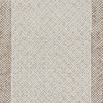 Tapis Scandinave Bohème Ivoire/Terracotta Monaco