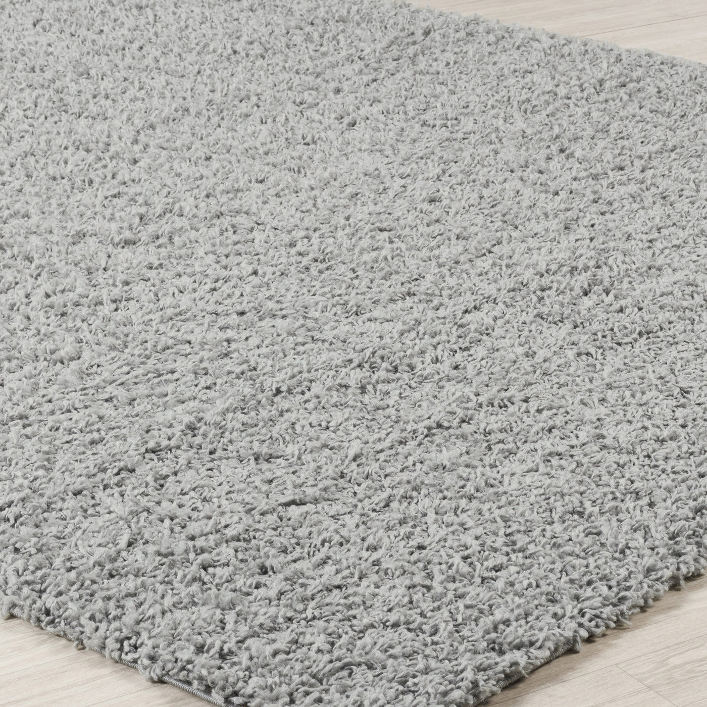 Tapis de Couloir Shaggy Moderne Gris Boracay