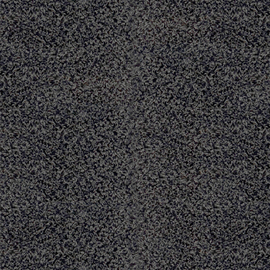 Tapis Rond Shaggy Moderne Gris Foncé Rond Boracay