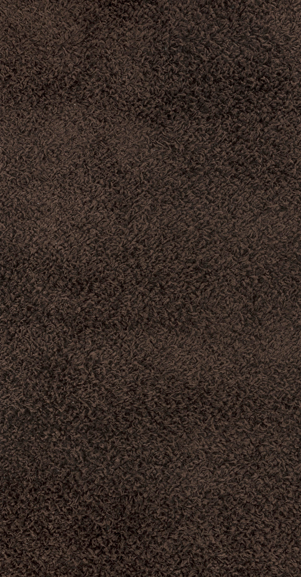 Tapis SURYA Lilly shaggy, uni marron foncé à poils longs, vue 8