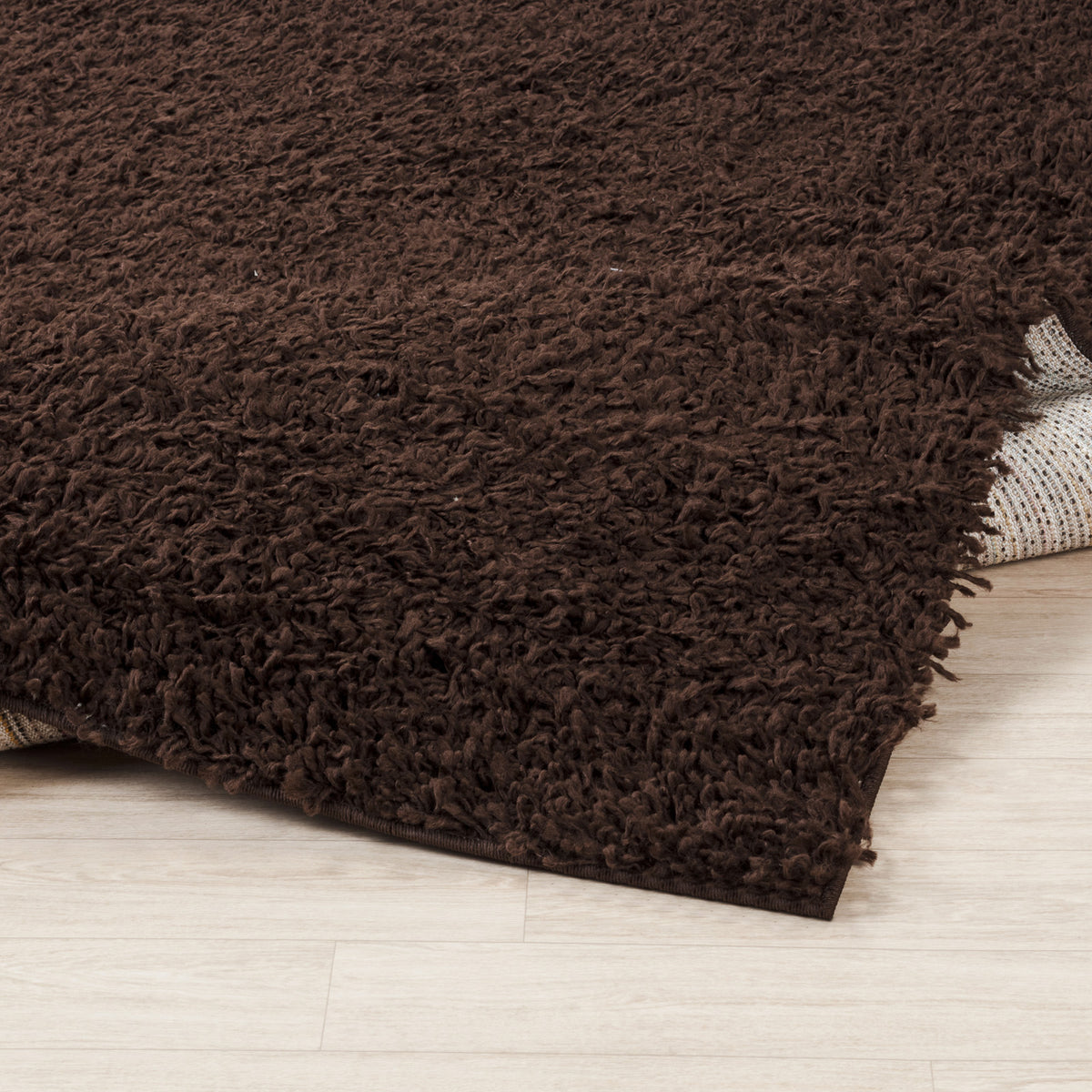 Tapis de couloir SURYA Boracay shaggy uni, poils longs, marron foncé, vue 4