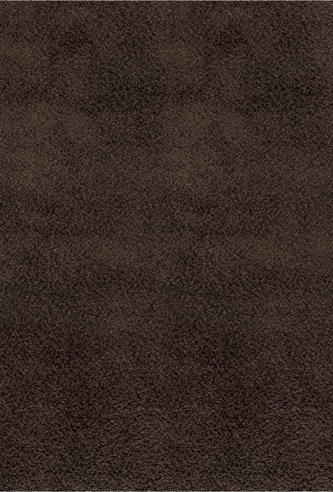 Tapis SURYA Boracay shaggy, poils longs uni marron foncé, vue 2