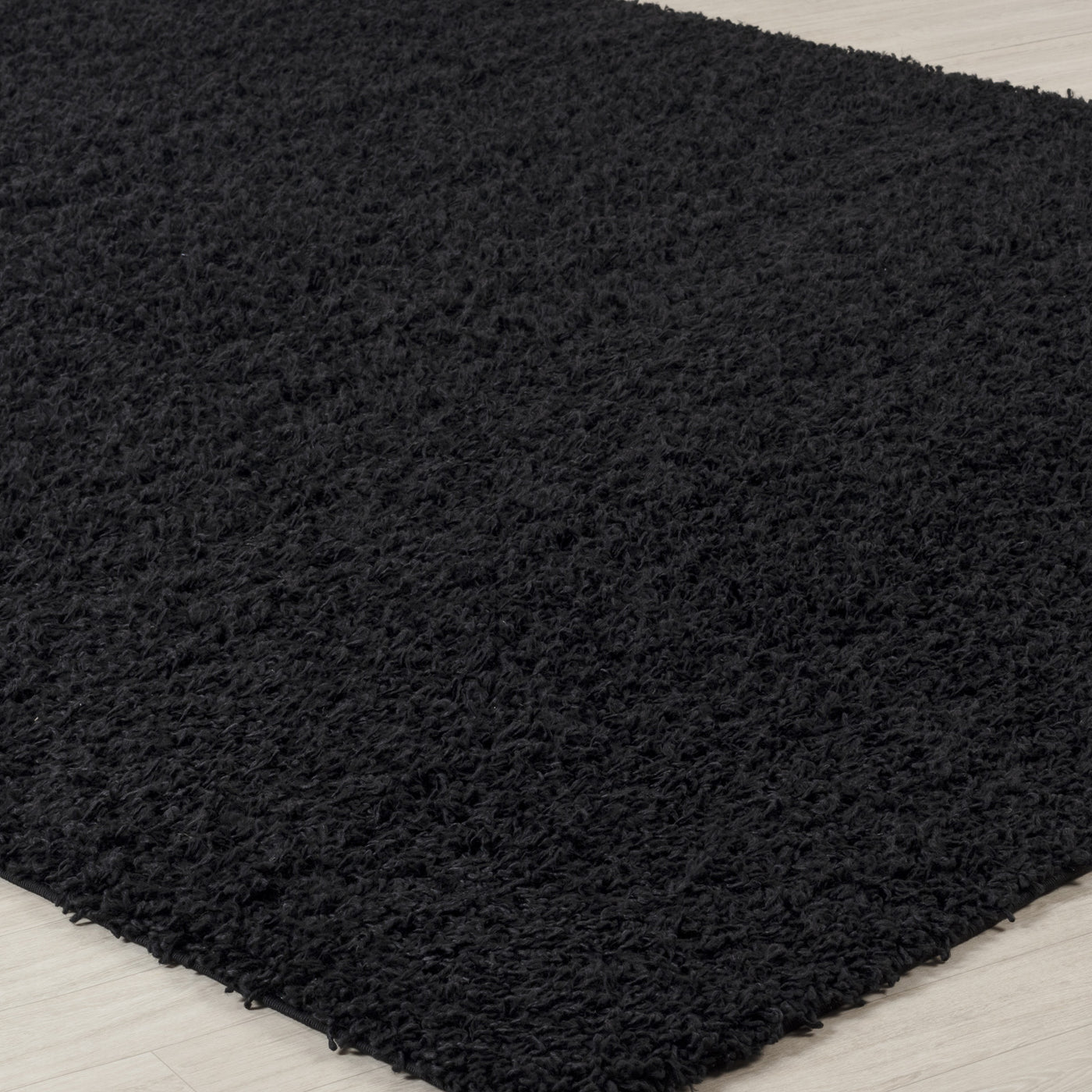 Tapis Shaggy Moderne Noir Boracay