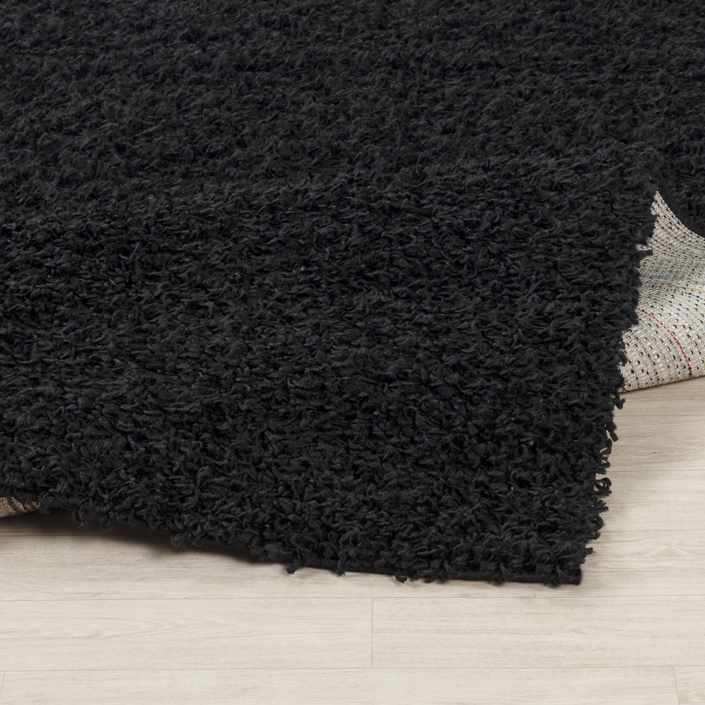 Tapis Shaggy Moderne Noir Boracay