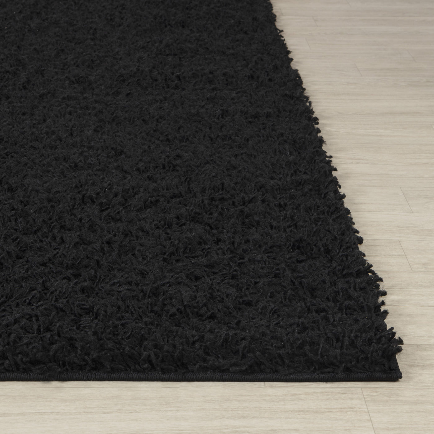 Tapis Shaggy Moderne Noir Boracay