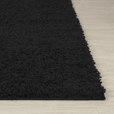 Tapis Shaggy Moderne Noir Boracay