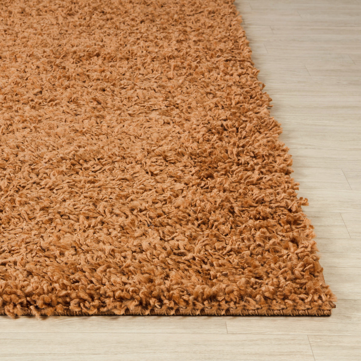 Tapis de couloir SURYA Boracay shaggy moderne, uni à poils longs terracotta, vue 5