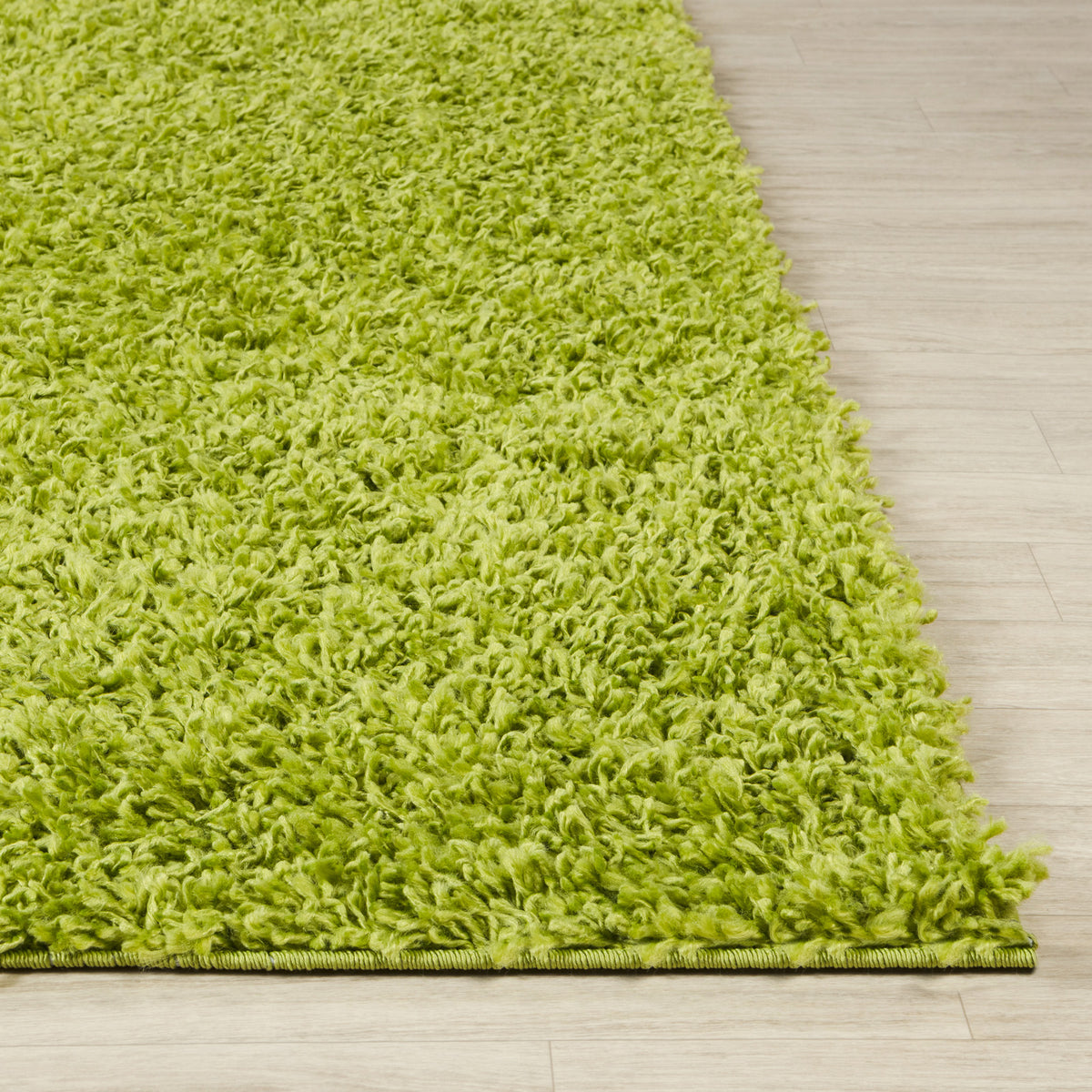 Tapis SURYA Boracay shaggy, uni vert pomme à poils longs, vue 5