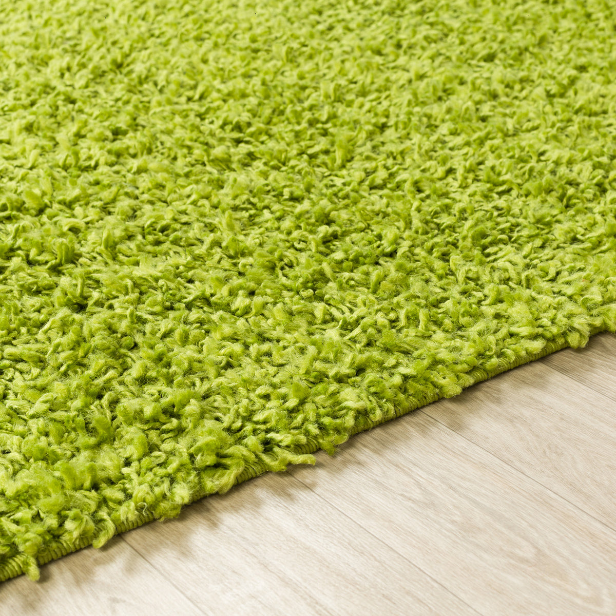 Tapis SURYA Boracay shaggy, uni vert pomme à poils longs, vue 3