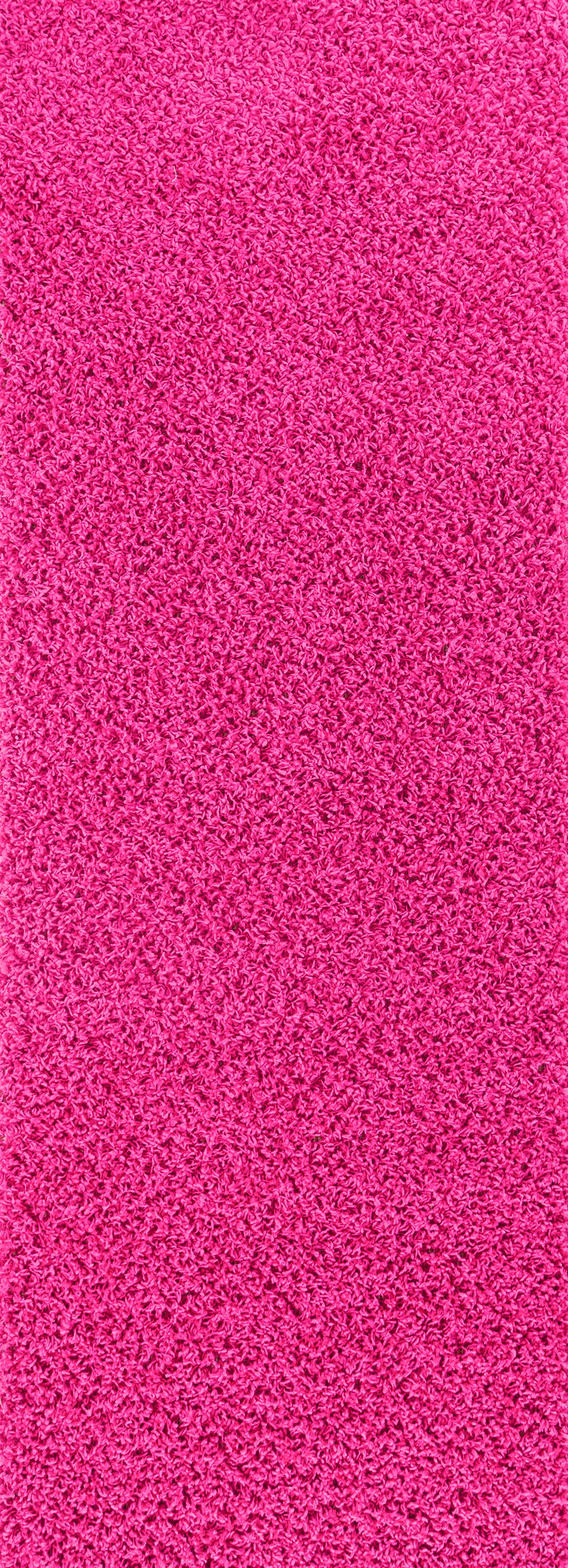Tapis de couloir shaggy SURYA Boracay uni, poils longs fuchsia, vue 2