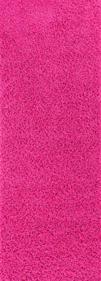 Tapis de Couloir Shaggy Moderne Fuschia Boracay