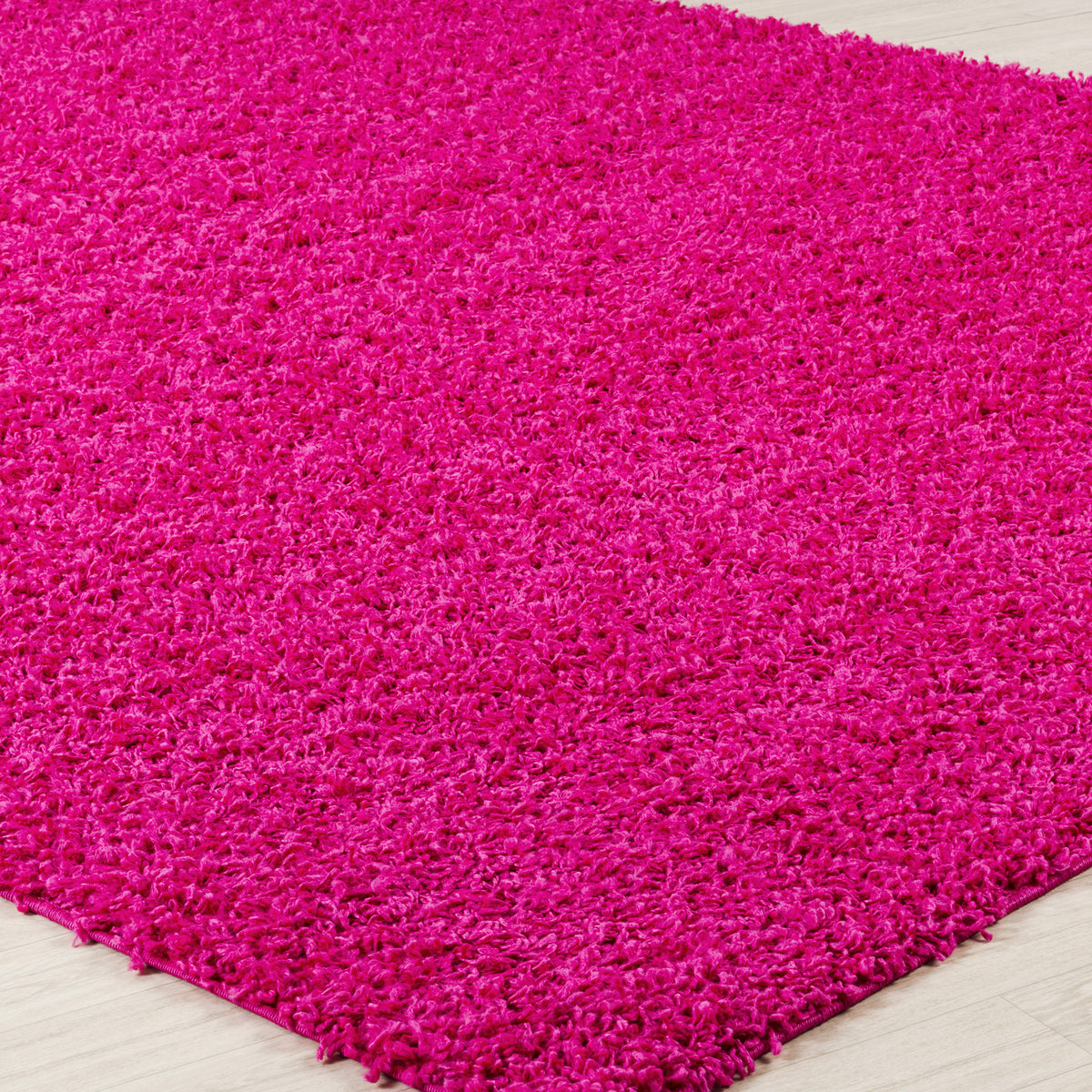 Tapis SURYA Boracay shaggy, uni rose fuchsia à poils longs, vue 7