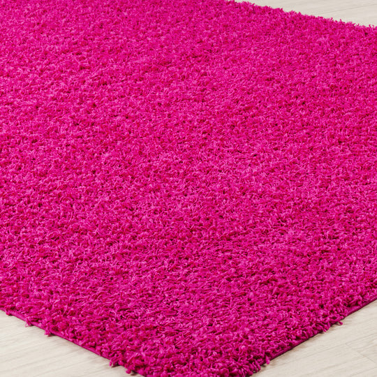 Tapis Shaggy Moderne Fuschia Boracay