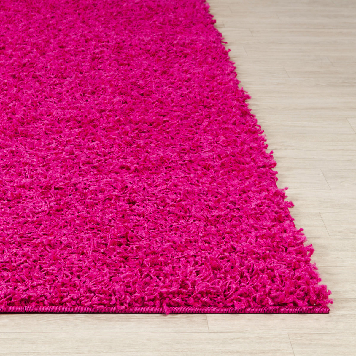 Tapis SURYA Boracay shaggy, uni rose fuchsia à poils longs, vue 6