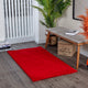 Tapis Shaggy Moderne Rouge Boracay