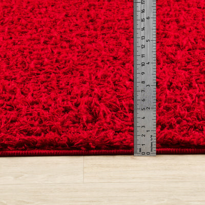 Tapis Shaggy Moderne Rouge Boracay