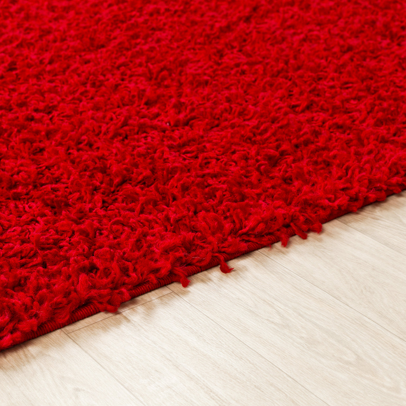 Tapis Shaggy Moderne Rouge Boracay