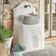 Fontaine de jardin LOBERON Pisticci en fer blanc — photo produit