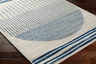 Tapis Scandinave Moderne Bleu/Beige Santiago
