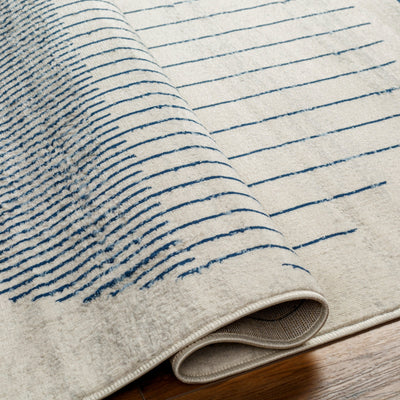 Tapis Scandinave Moderne Bleu/Beige Santiago