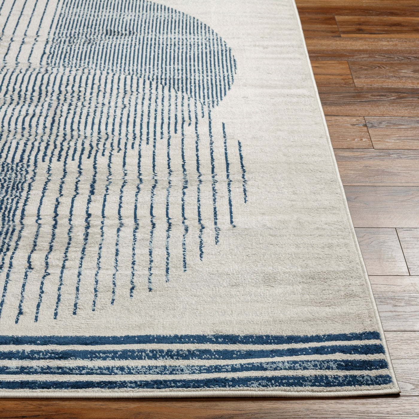Tapis Scandinave Moderne Bleu/Beige Montevideo