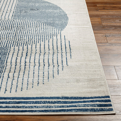 Tapis Scandinave Moderne Bleu/Beige Montevideo