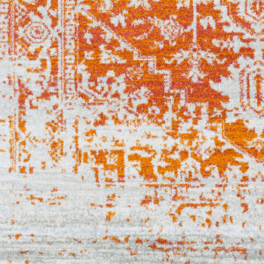 Tapis Vintage Oriental Orange/Blanc Syracusa