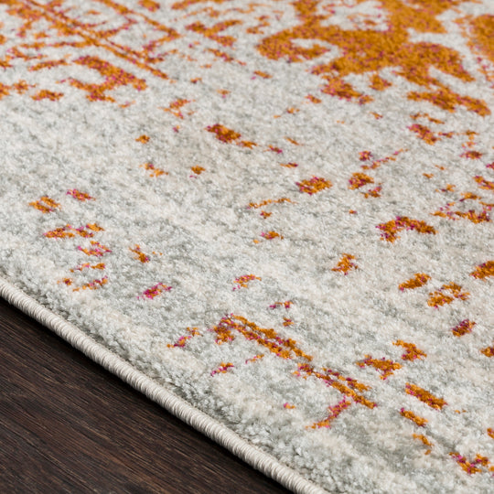Tapis Vintage Oriental Orange/Blanc Syracusa