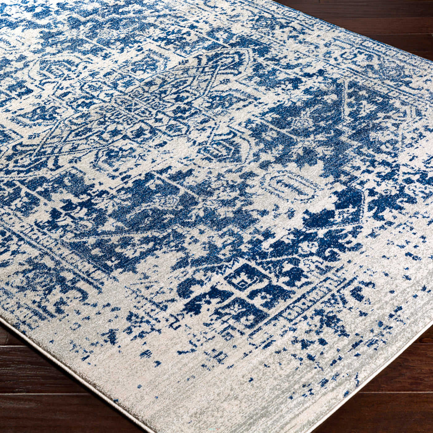 Tapis Vintage Oriental Bleu/Blanc Syracusa