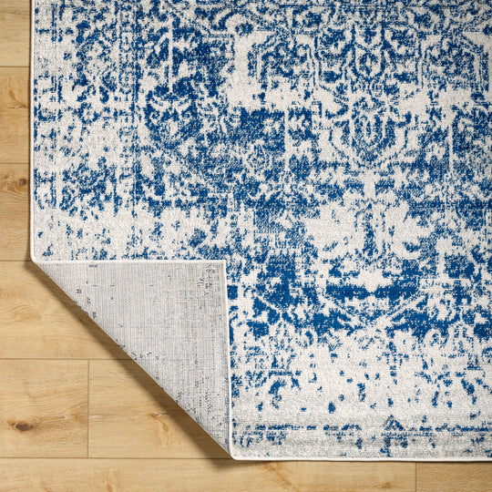 Tapis Vintage Oriental Bleu/Blanc Syracusa