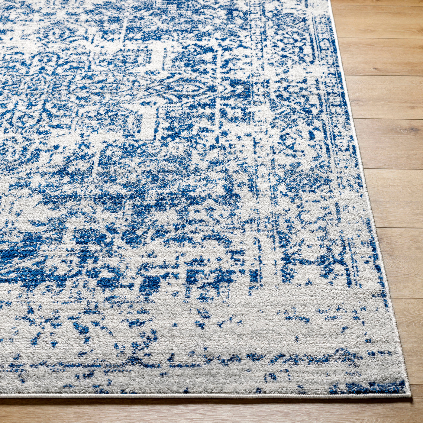 Tapis Vintage Oriental Bleu/Blanc Syracusa