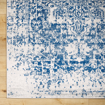 Tapis Vintage Oriental Bleu/Blanc Syracusa