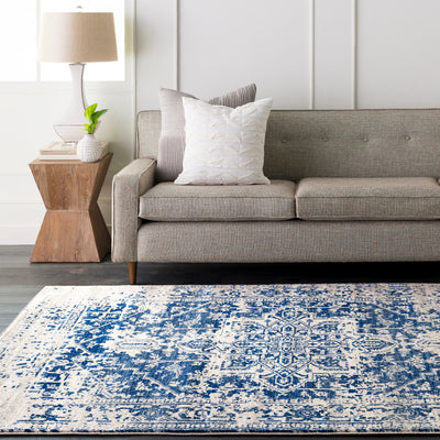 Tapis Vintage Oriental Bleu/Blanc Syracusa