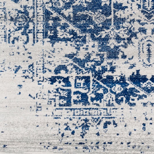 Tapis Vintage Oriental Bleu/Blanc Syracusa