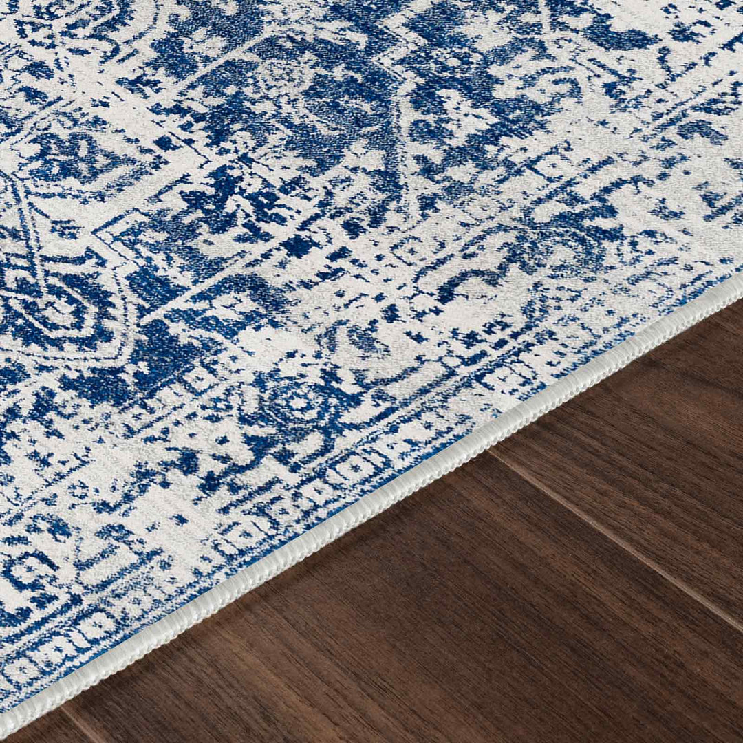 Tapis Vintage Oriental Bleu/Blanc Syracusa