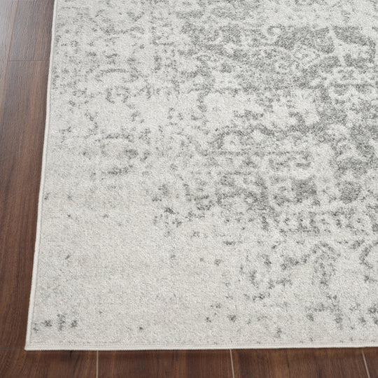 Tapis Oval Vintage Oriental Gris/Blanc Syracusa