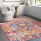 Tapis Vintage Oriental Orange/Bleu Munich