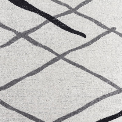 ASPEN Tapis Scandinave Moderne Blanc/Gris 160x220