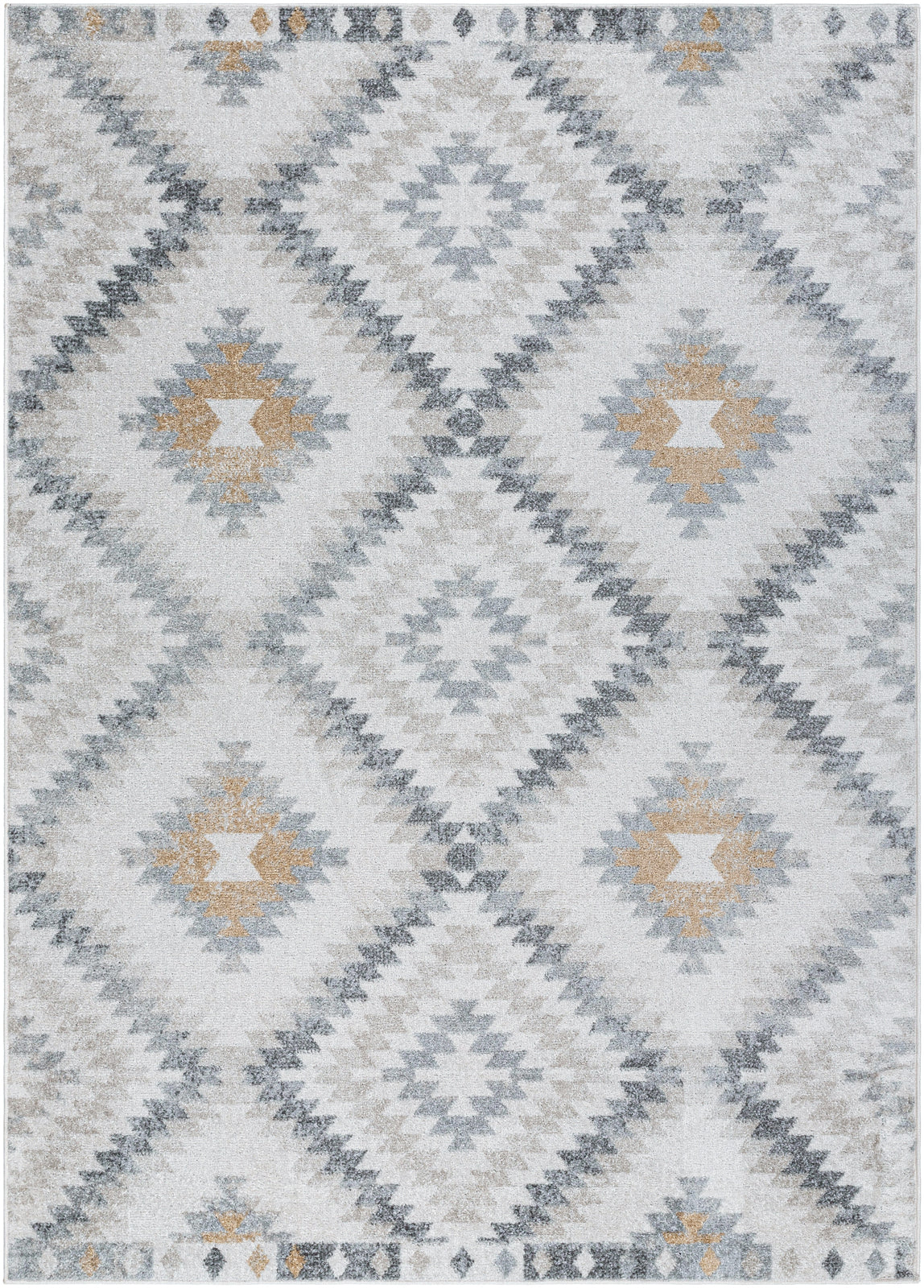 Tapis Scandinave Bohème Gris/Beige Bogor