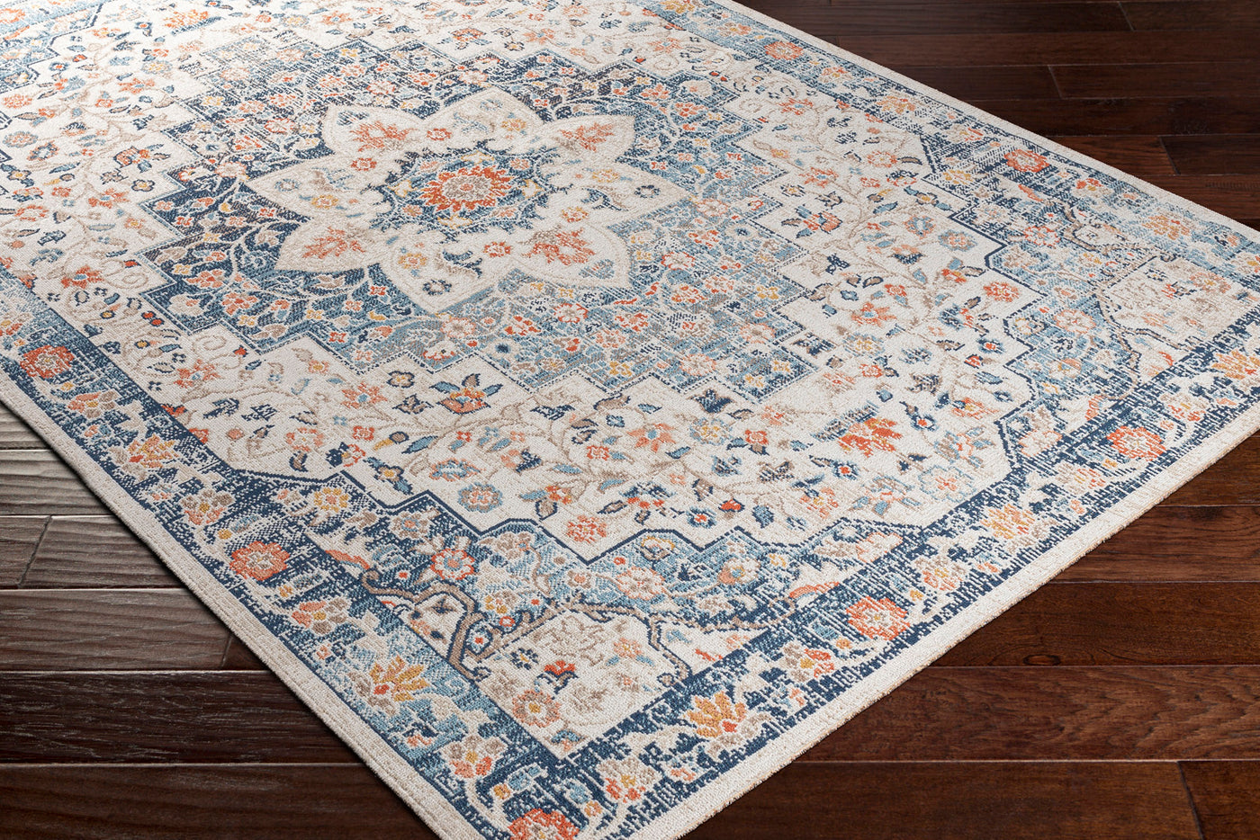 ARVADA Tapis d'Extérieur/Intérieur Bleu/Beige 160x213