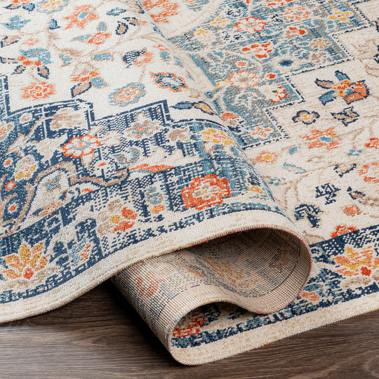 ARVADA Tapis d'Extérieur/Intérieur Bleu/Beige 160x213