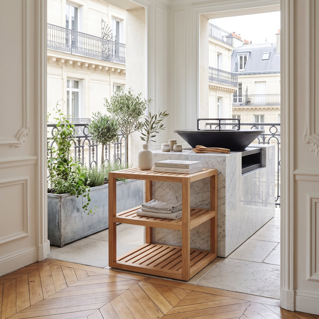 Insert de rangement OFYR PRO Bois de teck S jamais utilisé — en situation