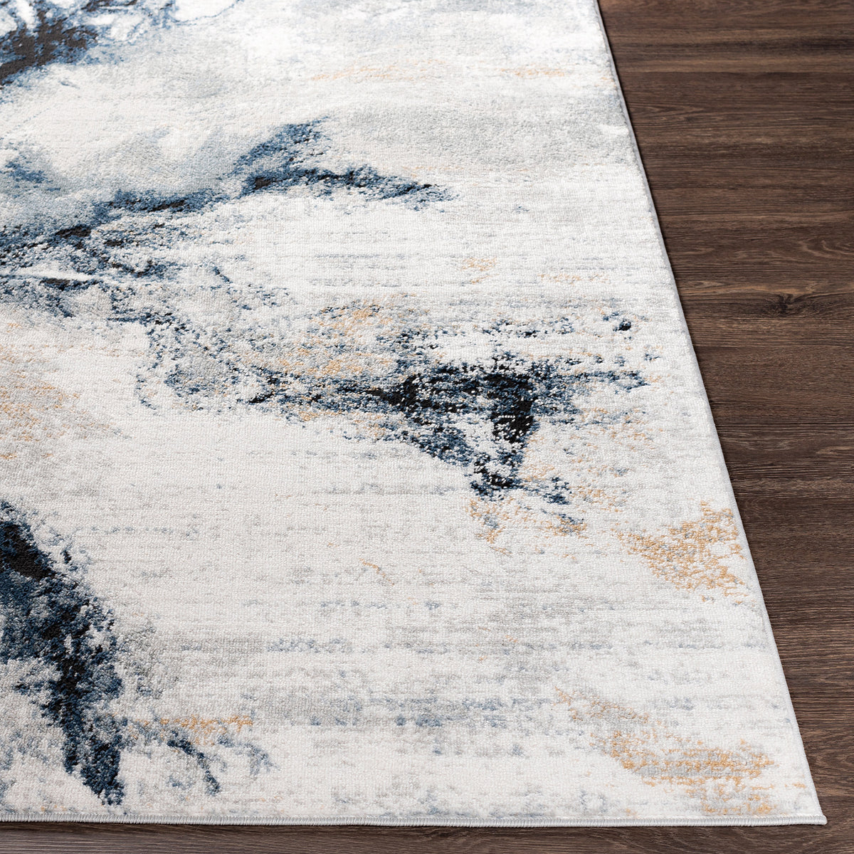 Tapis Abstrait Moderne Bleu/Gris New